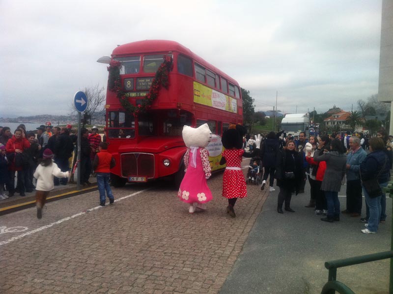 AUTOCARRO LONDRINO DA ROADSHOWBUS, EVENTO EM GALIZA ESPANHA