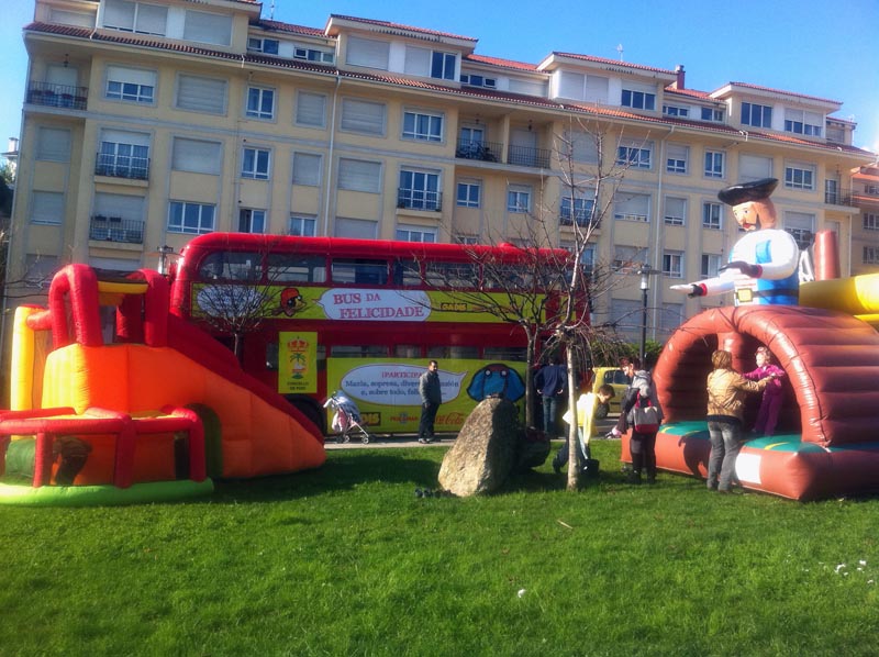AUTOCARRO LONDRINO DA ROADSHOWBUS, EVENTO EM GALIZA ESPANHA